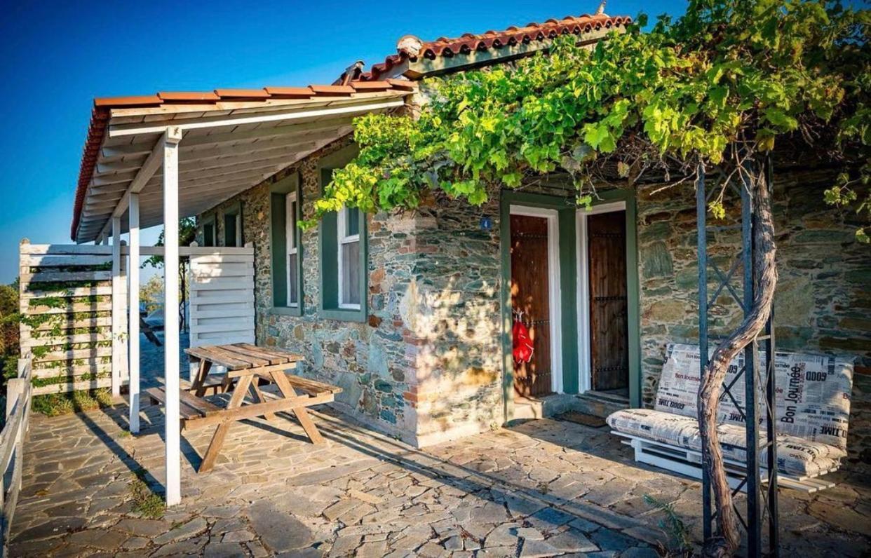 Toumba Eco Farm Guesthouses Plomari ภายนอก รูปภาพ