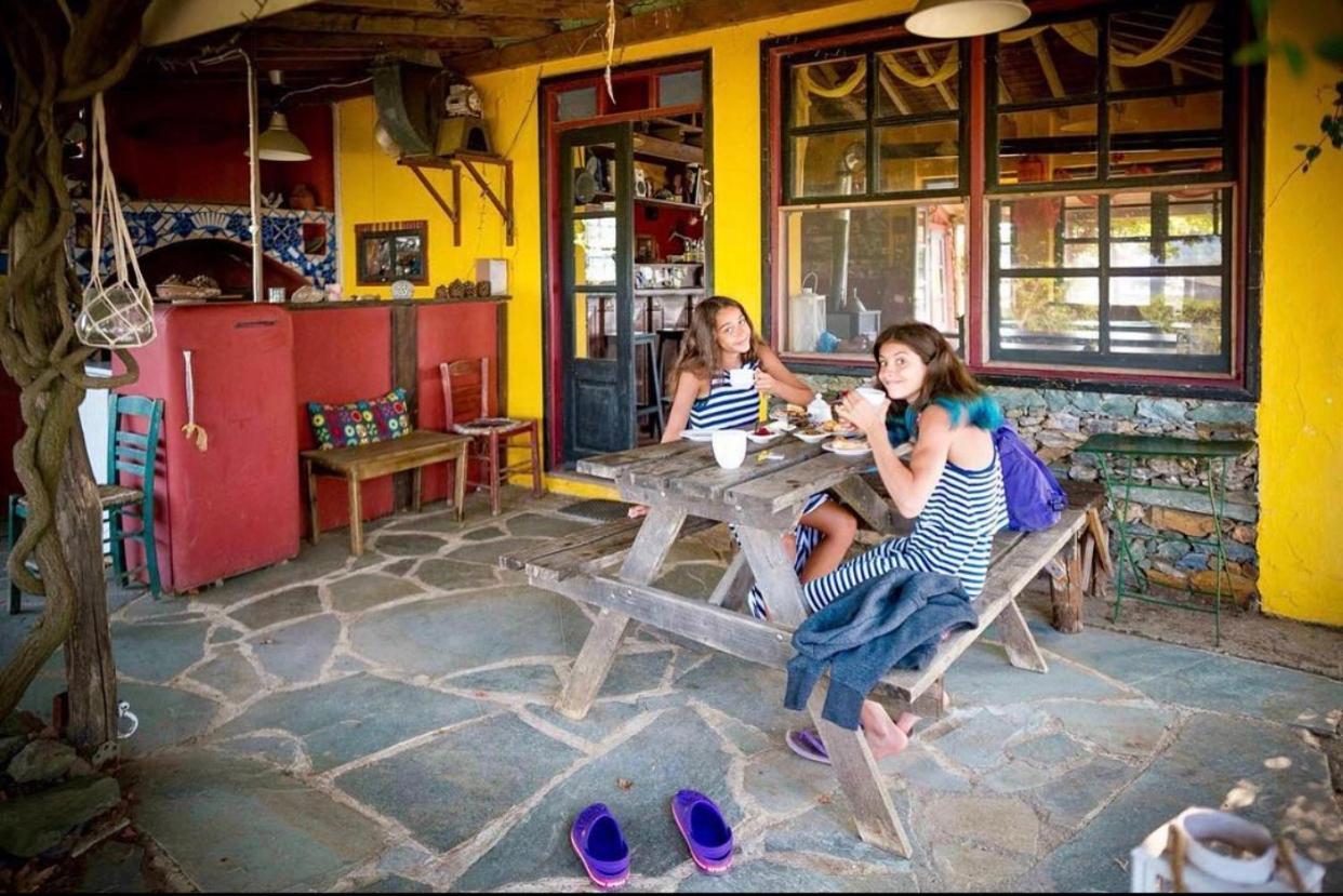Toumba Eco Farm Guesthouses Plomari ภายนอก รูปภาพ